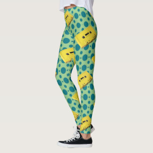 Legging Fita Cassete Amarela pop Art