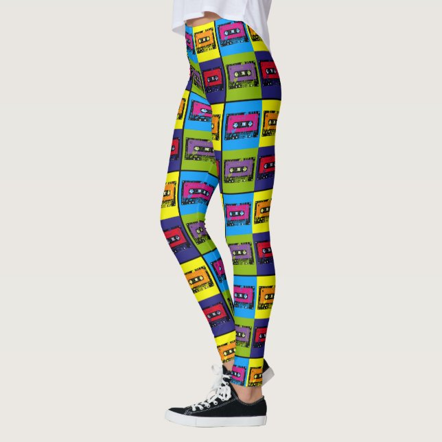 Legging Fita Cassette Retro 90's Pop Art (Esquerda)