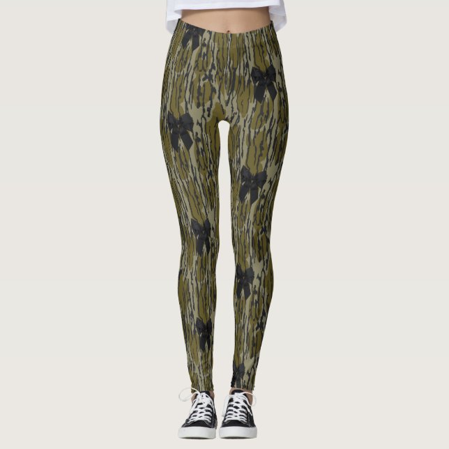 Legging Fita de Arco em Camo Bottomland para Mulheres e Ra (Frente)