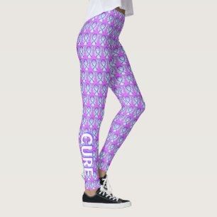 Legging Fita de Sensibilização Violenta Esperança e Leg