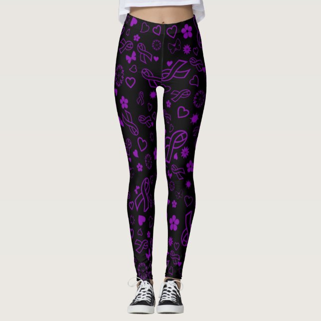 Legging Fita Roxa Múltipla...Fibro (Frente)