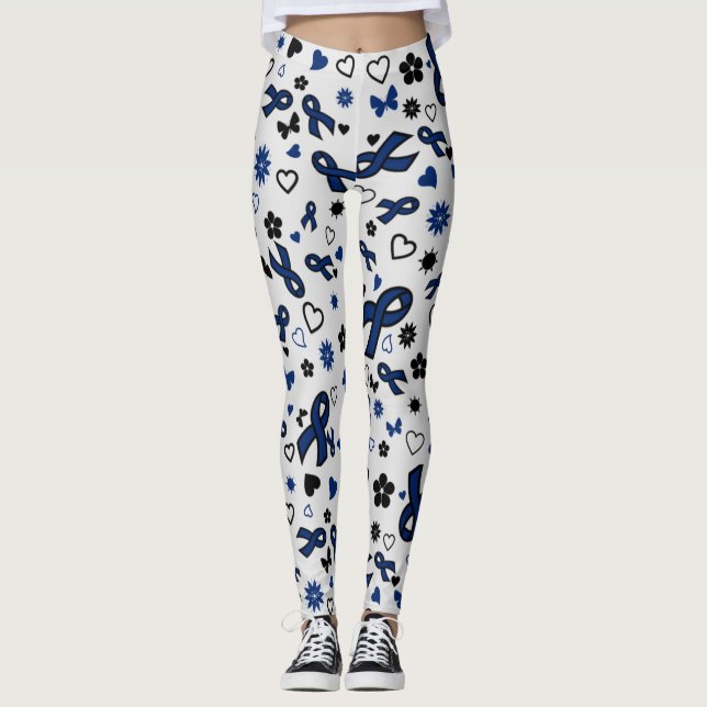 Legging Fitas Azuis Múltiplas...Epstein Barr (Frente)