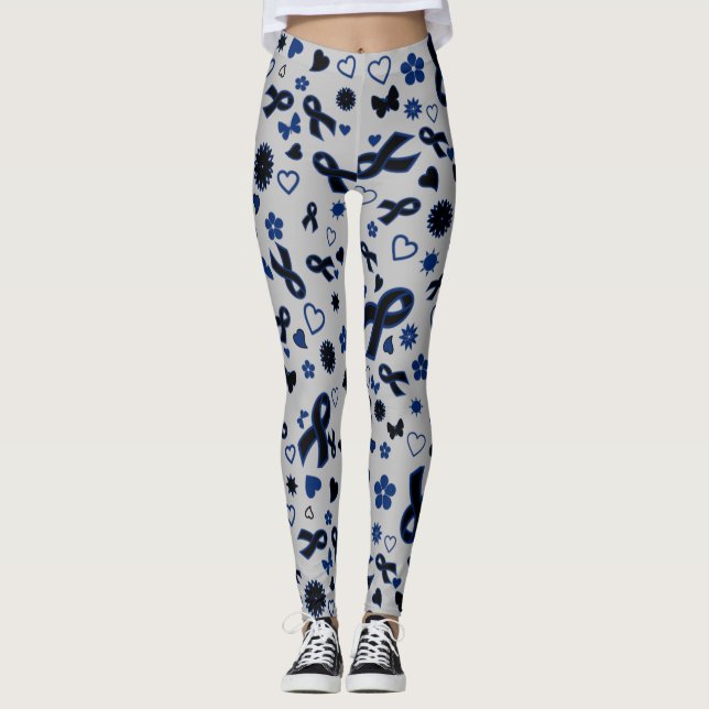 Legging Fitas Azuis Múltiplas... Guillain Barre (Frente)