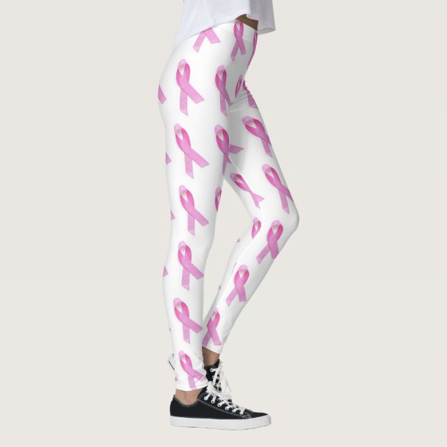 Legging fitas rosa femininas elegantes (Direita)