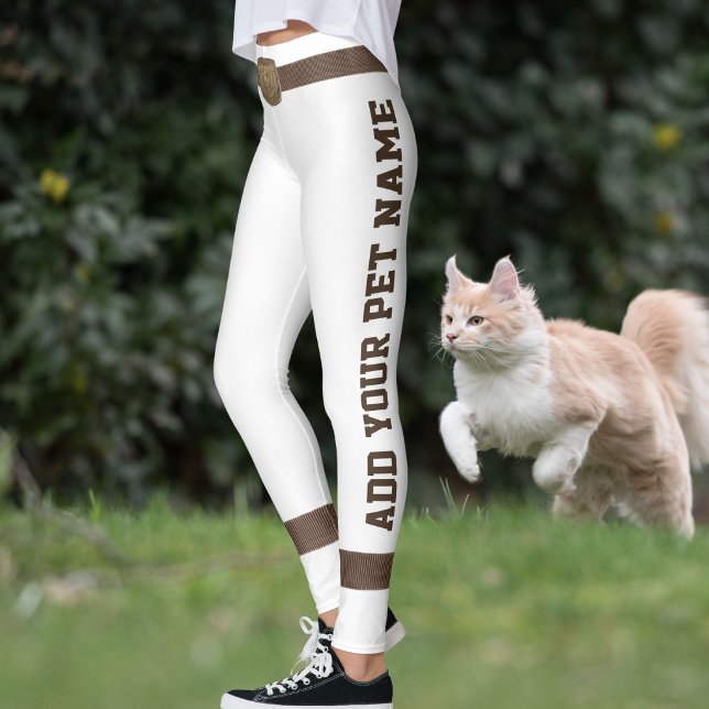 Legging Fivela Personalizada de Amante de Animais de Estim (Criador carregado)