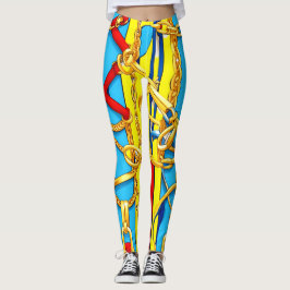 Legging Fivelas, Tiras e Correntes