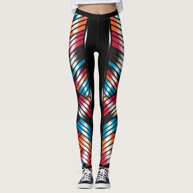 Legging Fixado Em Leggens De Cor (Frente)
