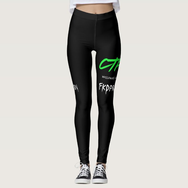Legging FKDPRSN "F*ck Depression" Edição de combate (Frente)