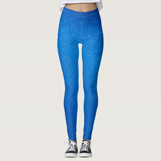 LEGGING FLAKE METÁLICO AZUL (Frente)