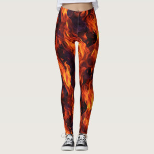 Legging Flames Pattern