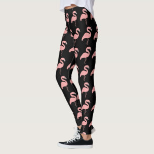 Legging Flamingo Design Black