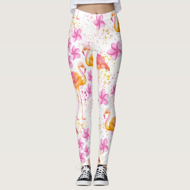Legging Flamingo extravagante (Frente)