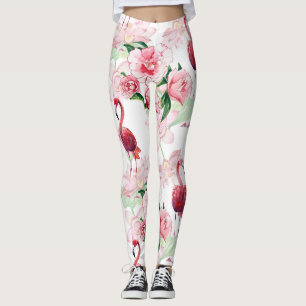 Legging Flamingo Rosa: Elegância do padrão sem costura
