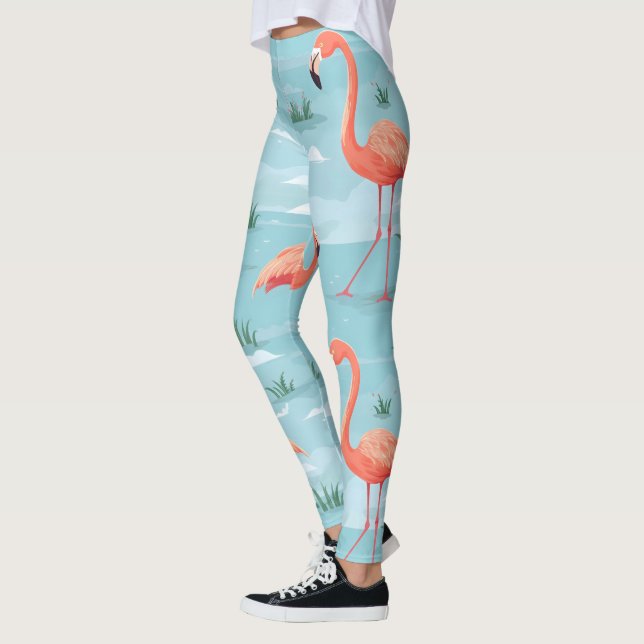 Legging Flamingo Summer Pattern (Esquerda)