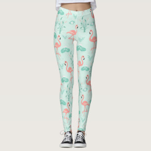 Legging Flamingos, cor-de-rosa, Trendência de Aves Tropic