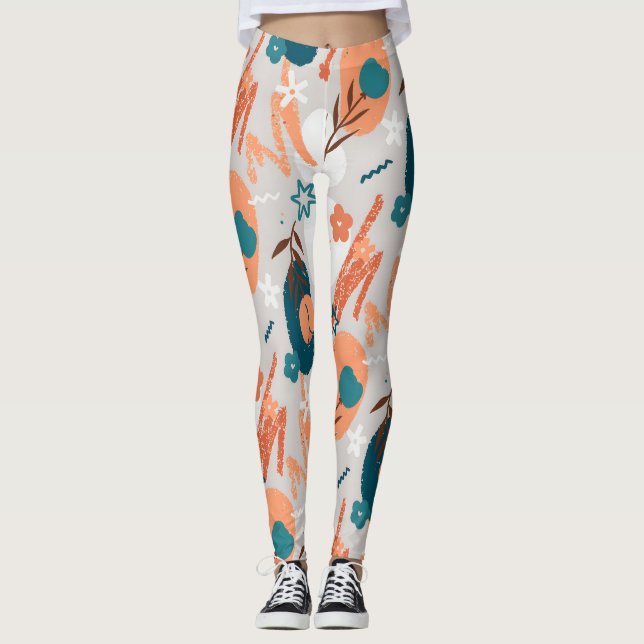 Legging Flat Floral Orgânico (Frente)