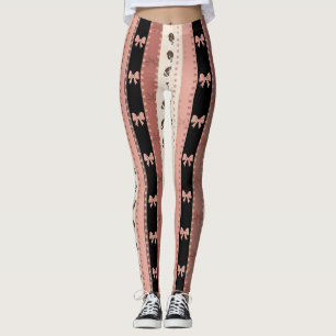 Legging Flauta de Futebol Coquette com Estampa de Leopardo