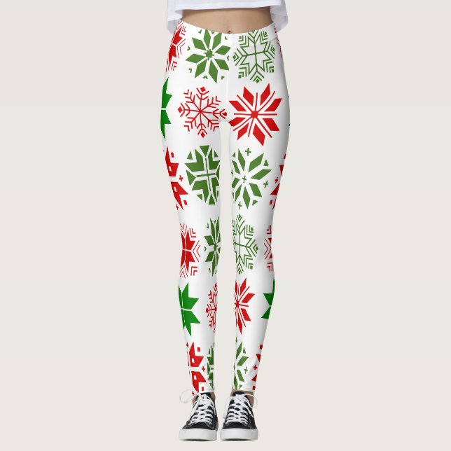 Legging Flocos de neve escandinavos (Frente)