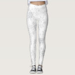 Legging Flocos de neve Silver Glitter Winter ou Christmas<br><div class="desc">Este design de Natal apresenta um padrão delicado de flocos de neve em cinzas e brilho prateado! Esta é uma ideia de Natal única para qualquer garota na sua lista! Estão disponíveis esquemas de cores adicionais, bem como itens de coordenação nesta design. Entre em contato conosco se precisar deste design...</div>