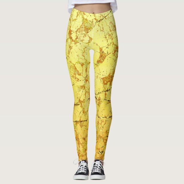 Legging Flor Amarelo (Frente)