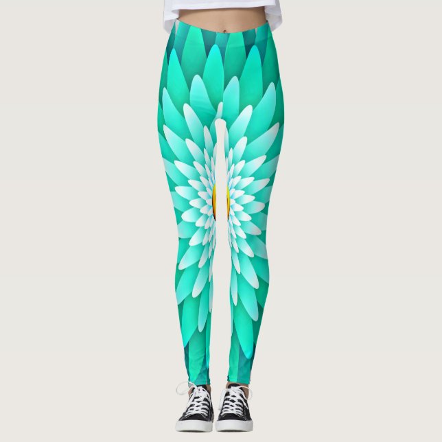 Legging Flor Azul (Frente)