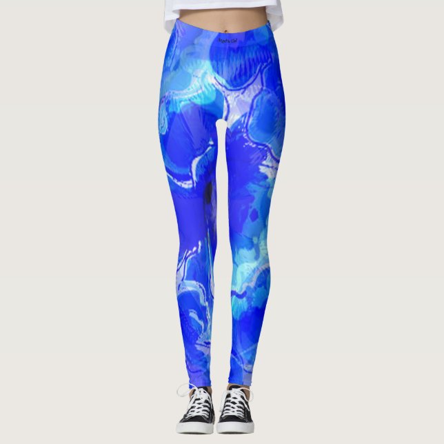 Legging Flor azul (Frente)