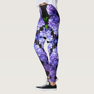 Legging Flor azul roxa-brava-brava