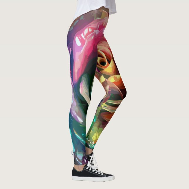 Legging Flor Celestial: Rosa de Alienígena (Direita)