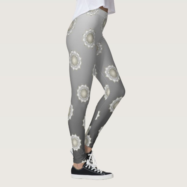 Legging Flor da Vida - Mandala de Flores 1 (Direita)