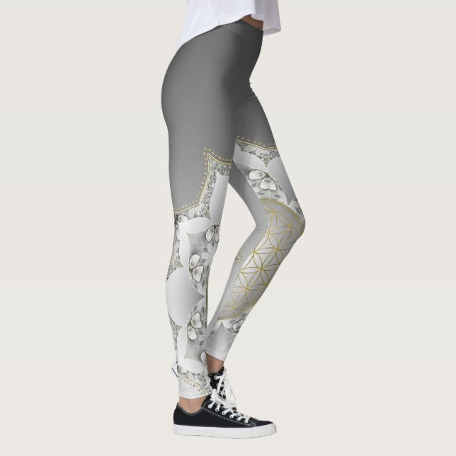 Legging Flor Da Vida - Mandala De Flores 1 (Direita)