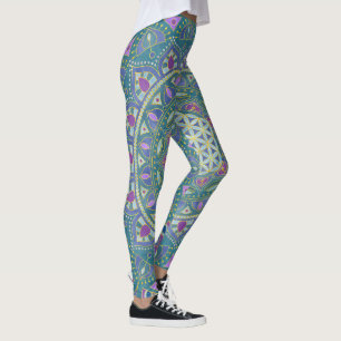 Legging Flor Da Vida - Mandala Estilo Índia 1