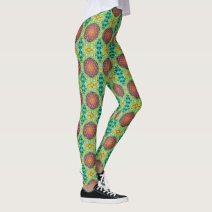 Legging Flor Da Vida - Ouro - Frente 2