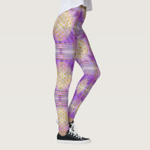 Legging FLOR DA VIDA - Padrão contínuo Yantra