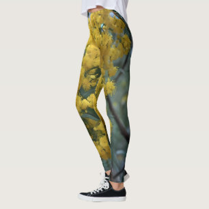 Legging Flor de Árvore Amarela Australiana de Bovinos,