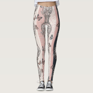 Legging Flor de Borboleta Elegante (5)