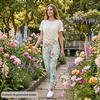 Legging Flor de Campo Pastel