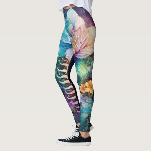 Legging Flor de coluna (Esquerda)