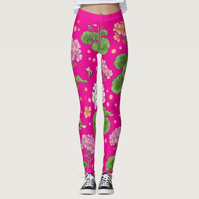 Legging Flor de Gerânio (Frente)