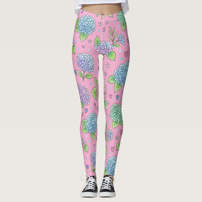 Legging Flor de Hortênsia (Frente)