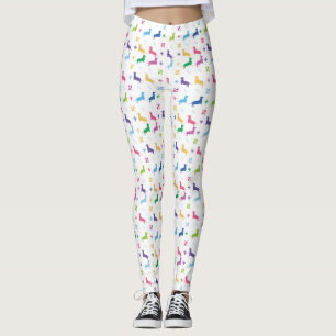 Legging Flor de lis e Dachshunds