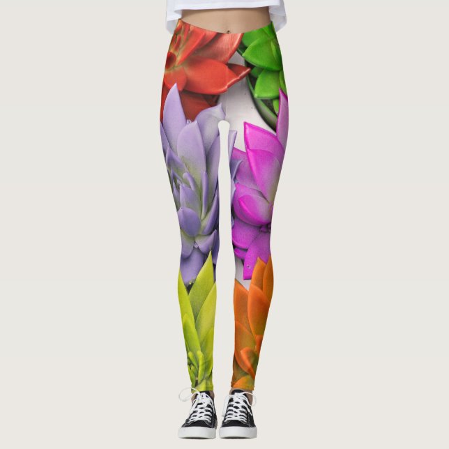 Legging Flor de lótus multicolorido (Frente)