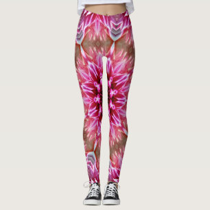Legging Flor de Mandala Rosa Geométrica -67545