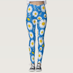 Legging 🌼 Flor de Margarida Suave – Harmonia Floral Fresc
