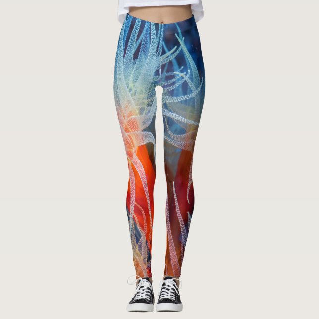 Legging Flor marinha (Frente)