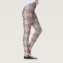 Legging Flor Moderna Elegante Roxo-Roxo