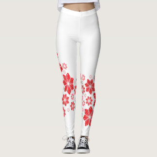 Legging Flor Red Star
