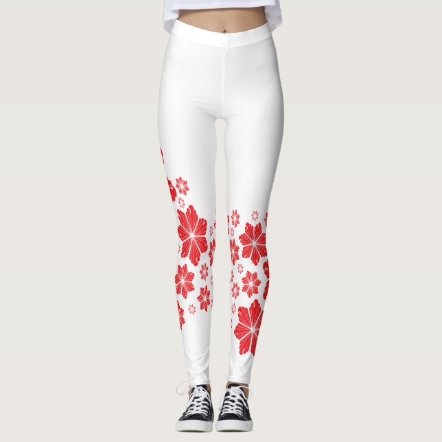 Legging Flor Red Star (Frente)