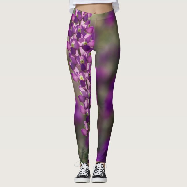 Legging flor roxa (Frente)