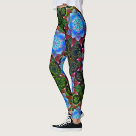 Legging Flor virtual avermelhada ou rústica