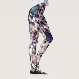 Legging Flor virtual bagunçada em tons gradiente